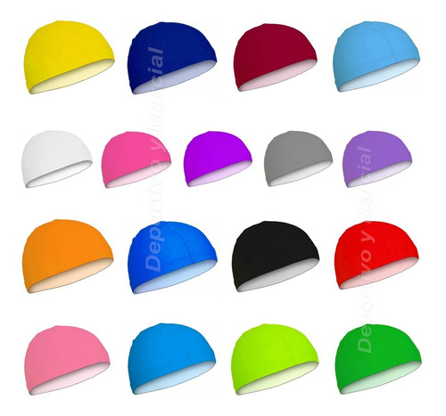 Imagen 1 de 5 de 20 Gorras De Natacion Lycra Varios Colores Nereo Pileta