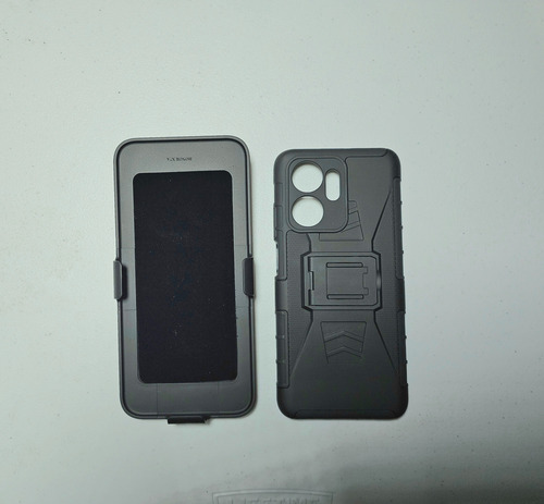 Funda Uso Rudo + Clip + Mica De Regalo Negro Xiaomi Redmi 9c / 10a