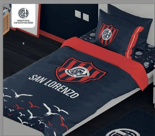 Acolchado Reversible San Lorenzo 1 1/2 (oficial