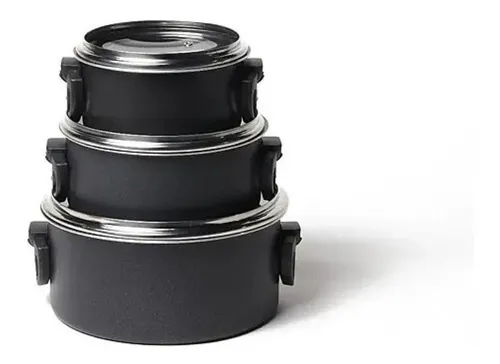 Set Click Marmicoc 3 Cacerolas Asas Perillas Rebatibles