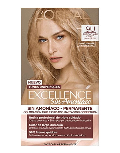 Tinta Excellence Universal Nudes Sin Amoniaco Nº9u