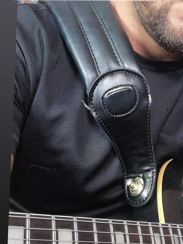 Correa O Guinda Para Guitarra Y Bajo De Cuero
