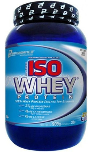 Iso Whey Protein Isolado Cookies Performance Nutrition 909g