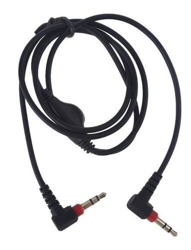 Cable Audífono Con Control Volumen 3.5mm 90º Macho  Macho 3m