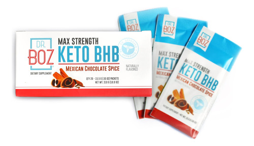 Dr. Boz Max Strength Keto Bhb Polvo [20 Bolsitas, 0.59oz] Me