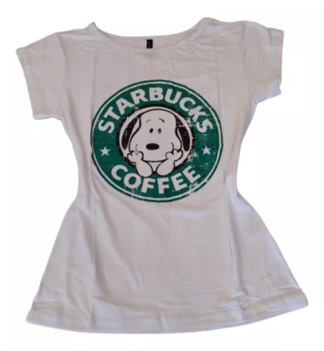 Blusa Blusinha Camiseta T-shirt Feminina Snoopy Coffee | Parcelamento sem  juros