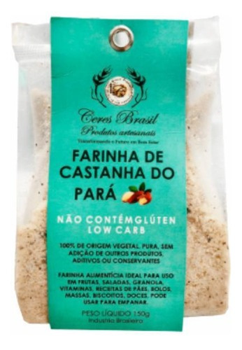 Kit 3x: Farinha De Castanha Do Pará Sem Glúten Ceres 150g