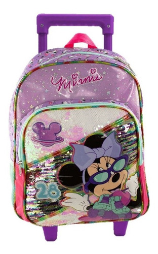 Mochila Minnie Mouse Primaria Con Carro Ad258