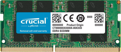 Crucial - Memoria De 16gb Sodimm De 260 Pines Ddr4 3200 Mt/s