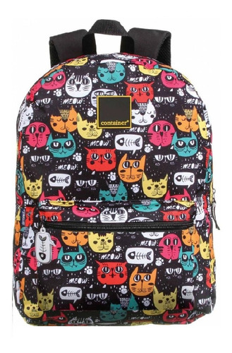 Imagem 1 de 3 de Mochila Infantil Dermiwil Gatos - 3776