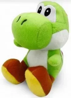 1 Pelúcia Yoshi Verde Turma Do Mario Bros Antialérgico 30 Cm