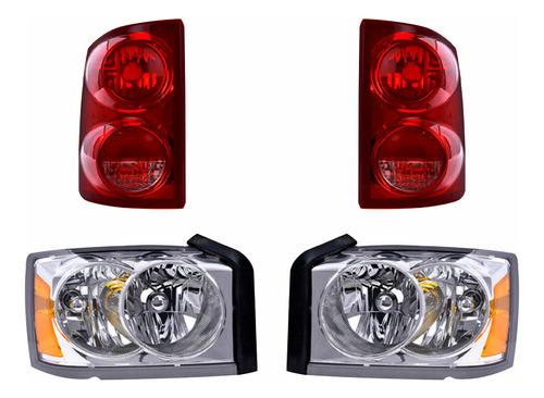 Set Calaveras + Faros Depo Dodge Dakota 2005-2007