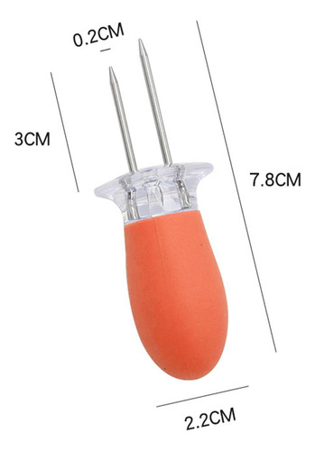 2 X 2 Uds Brochetas Cob Palillos De Maíz Soportes De