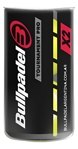 Pelotas Padel Tubo Tenis Bullpadel Tournament Pro X2 Paddle