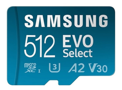 Samsung Micro Sd 512 Gb Evo Select Uhs-i U3 100mb/s Original