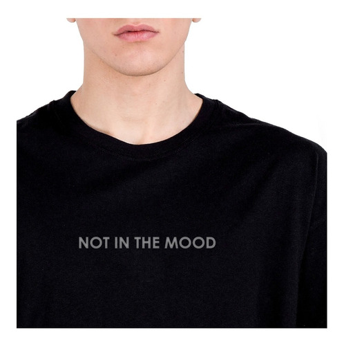 Camisetas Frases Minimalista Not In The Mood Hombre Btm Inp