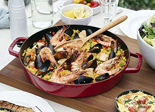 Staub® Sartén De Hierro Fundido Con Doble Asa 26 Cm Rojo Color Negro