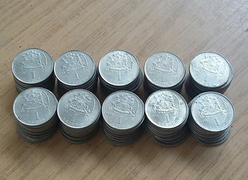 Lote De 100 Monedas De  Nickel De 1 Escudo Años 1971 - 1972 
