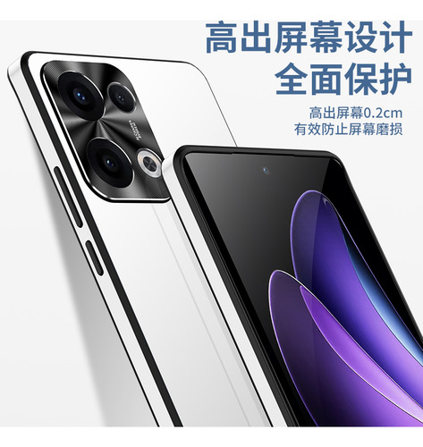 Funda Para Oppo Reno 13 Pro 12 11 10 Pro+ 9 8 Funda De Teléfono De Metal Mate Resistente, Lente Resistente, Funda De Protección Total