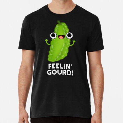 Remera Feeling Gourd Funny Veggie Puns (bg Oscuro) Algodon P