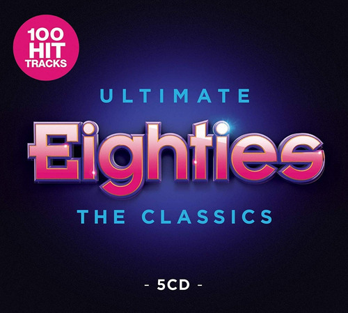 Cd Box Anos 80 Ultimate Eighties 05 Cds 100 Músicas