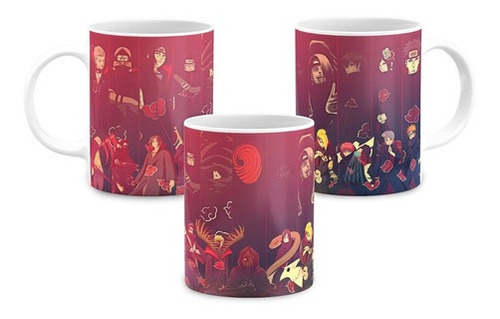 Caneca Cerâmica Akatsuki Membros - Naruto Shippuden
