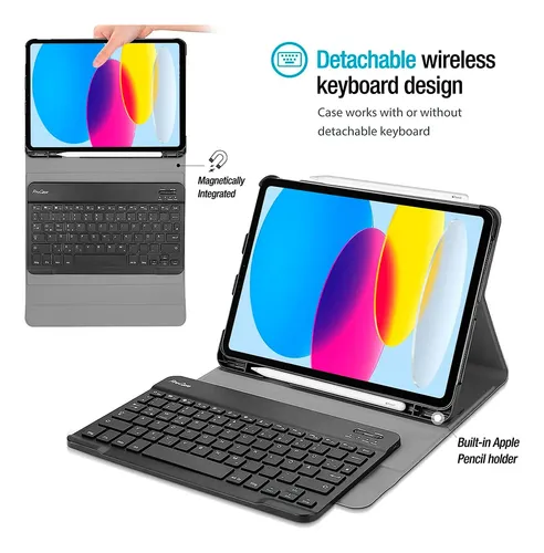Capa Book + Teclado Para Samsung Galaxy Tab S8 Plus 12.4