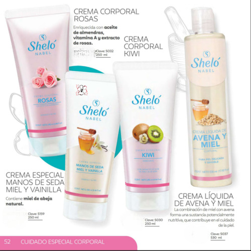 Crema Manos De Seda Miel Vainilla Shelo Nabel® 250ml.