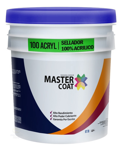 Cubeta Acryl 100 Sellador Evita Humedad Y Salitre 19lts