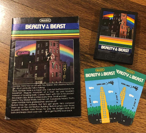 Juego Intellivision Beauty And The Beast Juego 80s Sin Caja