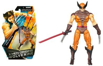 Comic Book Series X-Men Origins Wolverine Wolverine Action Figure Brown Suit Hasbro 0653569380771