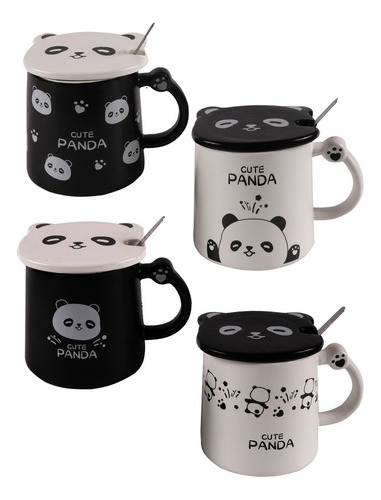 Mug Diseño Panda Colores Surtidos Cap: 300 Cc 