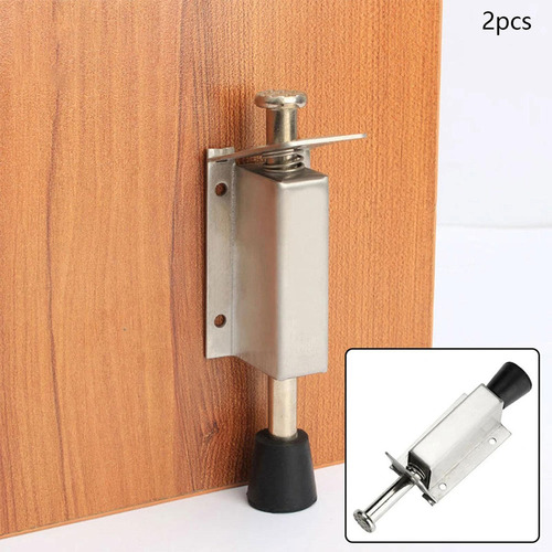 Tope De Puerta Telescópico Con Resorte Y Tornillos 14cm