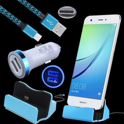 Dock Cargador Cable De Adaptador De Coche Led Para Moto Z Z2