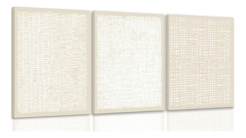 Yfvrpt Arte De Pared Texturizado, Color Beige, Neutro, Bohem