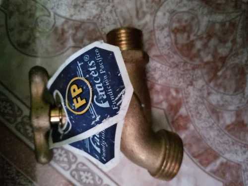Llave Chorro Manguera Fp Bronce.