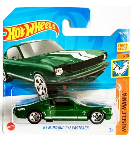 Hot Wheels Carro Ford Mustang 2+2 Fastback 1965 Coleccion