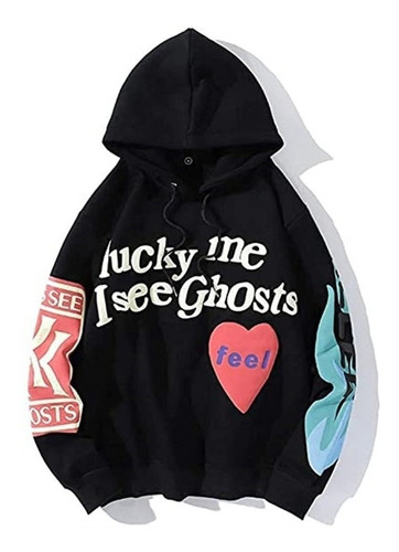 Sudadera Con Capucha Kanye Lucky Me Veo Fantasmas