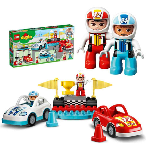  Lego Duplo Autos De Carreras 10947 - 44 Piezas 