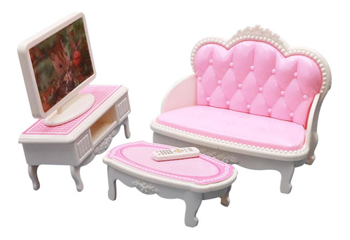 Mini Muebles De Casa De Muñecas, Rosa Hecho A Mano Diy
