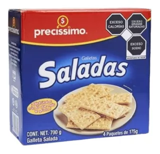 Galletas Saladas Precissimo 4 Paquetes De 175 G C/u