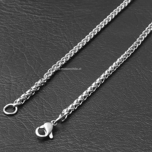 Cadena Acero Modelo Espiga 60cm - Premium Collar, Colgante