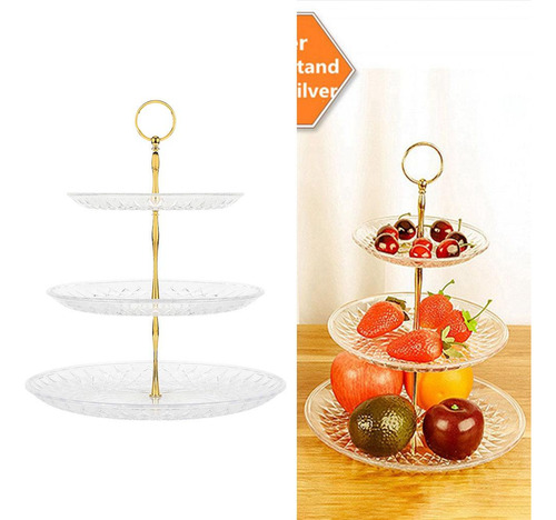 Soporte Para Cupcakes De Fiesta Autoayuda 3 Niveles Plato De