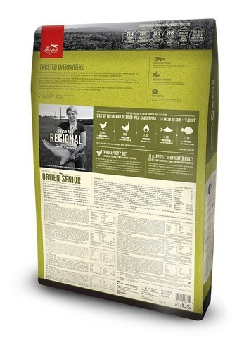 Imagen 2 de 2 de Alimento Orijen Senior para perro senior todos los tamaños sabor pollo y pavo y huevo y pescado en bolsa de 6kg