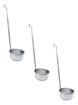 Comprar 3 Pzs De Cucharones De 8cm De Diámetro, Aluminio, 33cm Largo