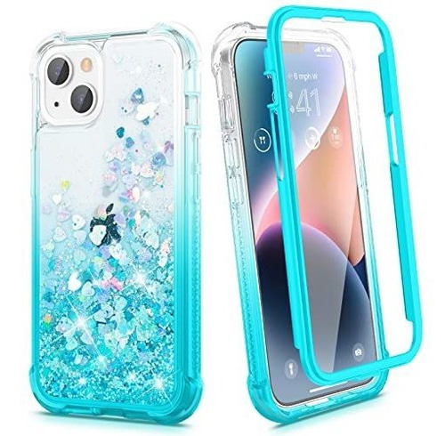 Funda Para iPhone 14 Glitter, Cubierta De Cuerpo 6ggct