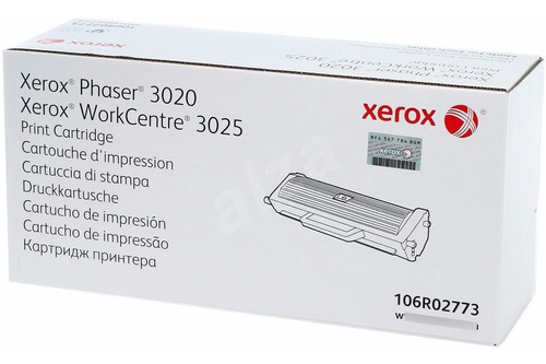 Toner Negro Original Xerox 106r02773 Phaser 3020 3025 2773 X