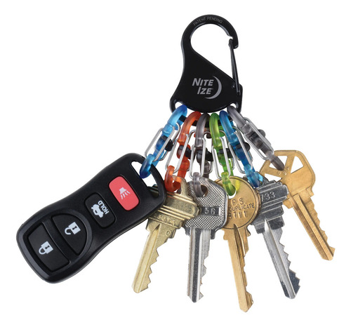 Llavero Keyrack Locker® S-biner® Plastic Clips Traslucidos