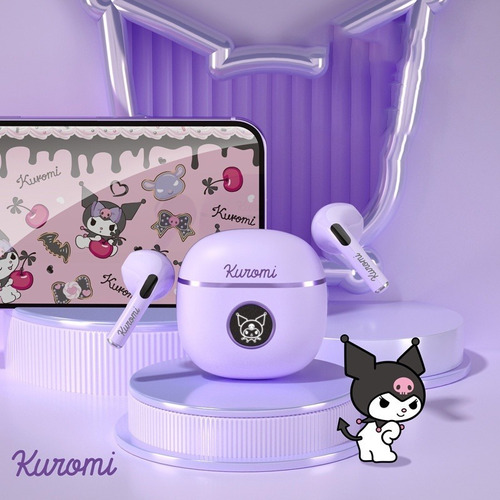 Audífonos Bluetooth Melody Cinnamoroll Kuromi Sanrio
