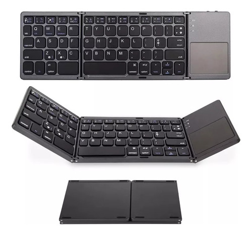 Teclado Inalámbrico Plegable Portátil Ultrafino Con Bt